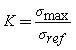 Stress concentration factor (Kt) formula