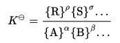 equation for equilibrium constant