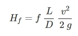 Darcy-Weisbach equation.