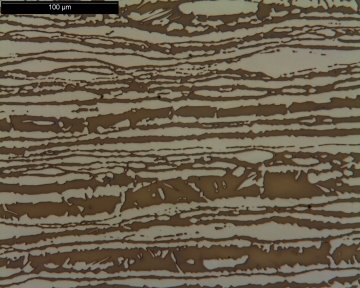 Stainless Figure 2. Micrograph of a duplex stainless steel.