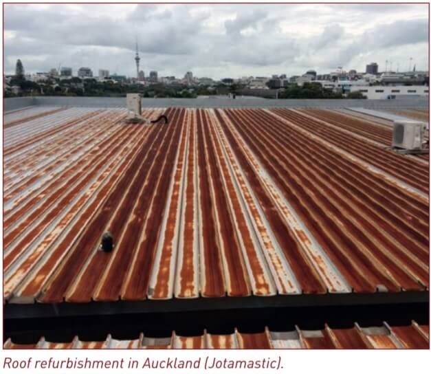 Figure 1. Rusted roof refurbishment.